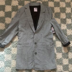 NWT Black and White Blazer